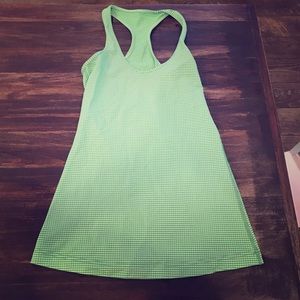 Lululemon green gingham top